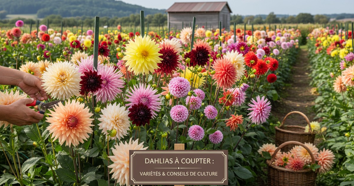 Les dahlias à couper : variétés et conseils de culture