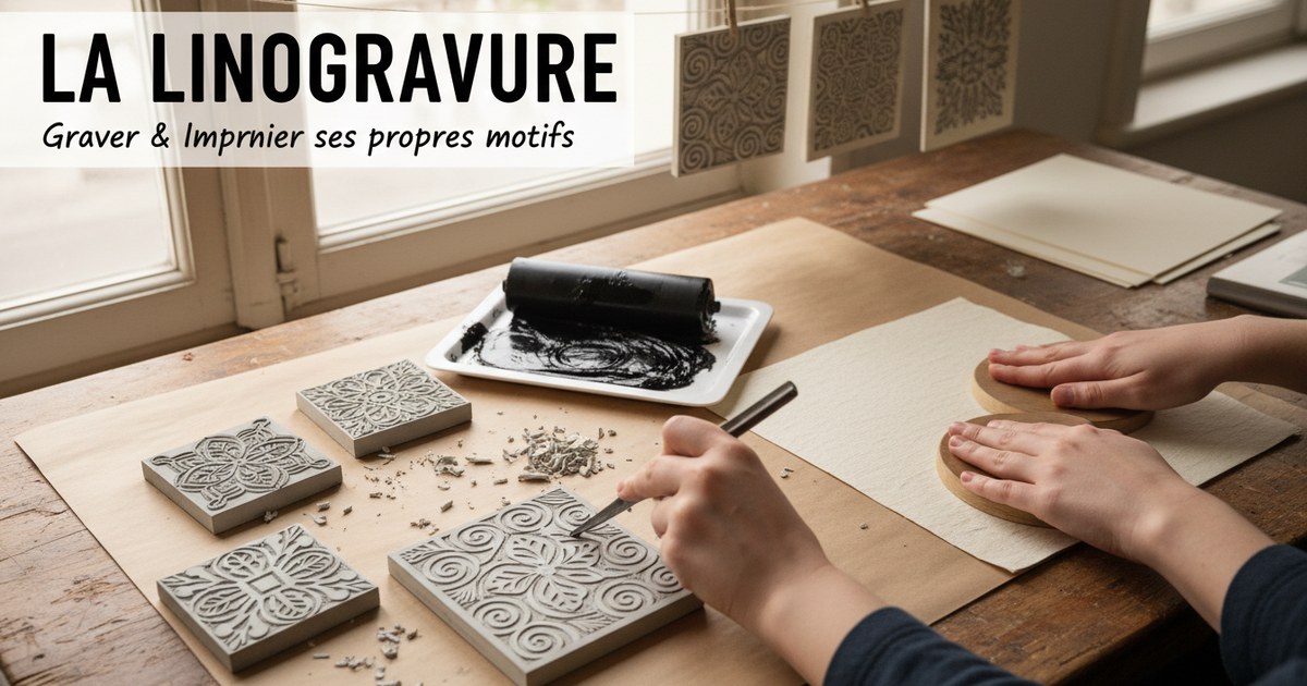 La linogravure : graver et imprimer ses propres motifs