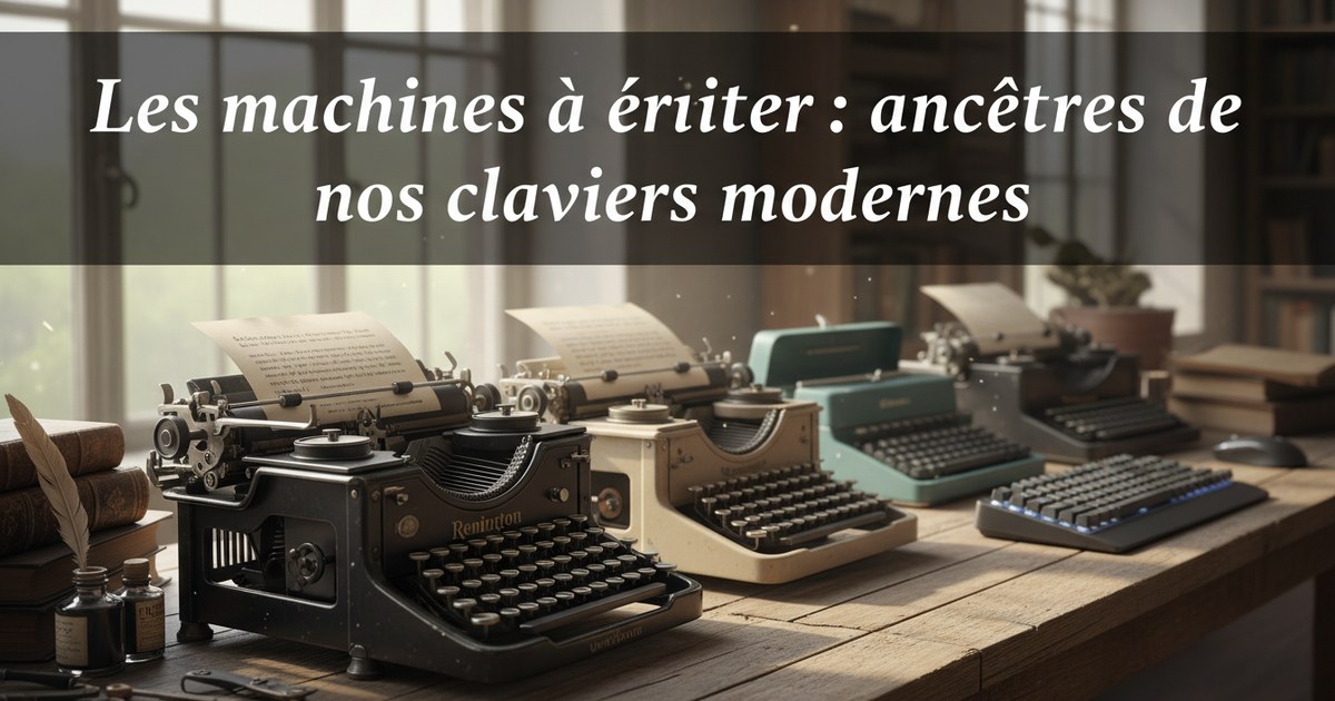 Les machines à écrire : ancêtres de nos claviers modernes